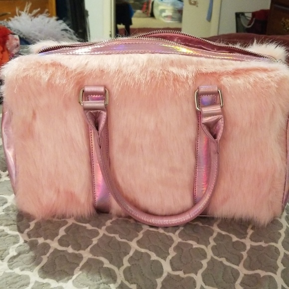Dolls Kill Handbags - NWOT Faux Fur Pink Purse